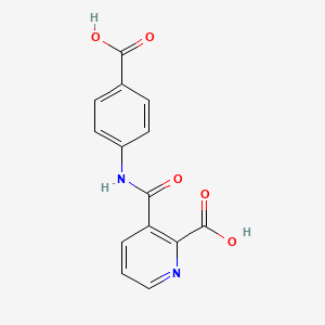 molecular formula C14H10N2O5 B5772984 3-[(4-Carboxyphenyl)carbamoyl]pyridine-2-carboxylic acid 