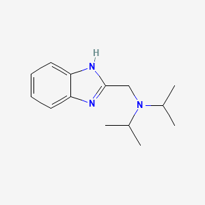 molecular formula C14H21N3 B5773008 N-(1H-benzimidazol-2-ylmethyl)-N-propan-2-ylpropan-2-amine 