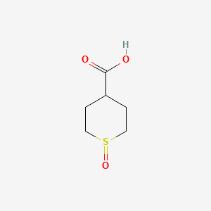 molecular formula C6H10O3S B577301 TETRAHYDRO-2H-THIOPYRAN-4-CARBOXYLIC ACID-1-OXIDE CAS No. 13129-22-1