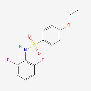 molecular formula C14H13F2NO3S B5773035 N-(2,6-difluorophenyl)-4-ethoxybenzenesulfonamide 