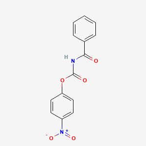 molecular formula C14H10N2O5 B5773099 (4-nitrophenyl) N-benzoylcarbamate 