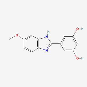 5-(5-Methoxy-1H-benzo[D]imidazol-2-YL)benzene-1,3-diol