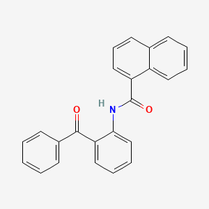 molecular formula C24H17NO2 B5773210 N-(2-benzoylphenyl)-1-naphthamide 
