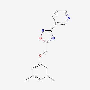 B5773263 3-{5-[(3,5-dimethylphenoxy)methyl]-1,2,4-oxadiazol-3-yl}pyridine CAS No. 5690-53-9