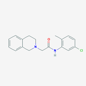 molecular formula C18H19ClN2O B5773266 N-(5-chloro-2-methylphenyl)-2-(3,4-dihydroisoquinolin-2(1H)-yl)acetamide 
