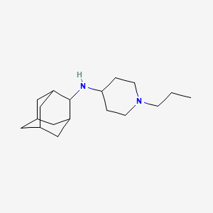 molecular formula C18H32N2 B5773298 N-(2-adamantyl)-1-propylpiperidin-4-amine 