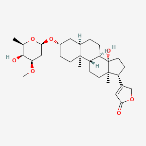 molecular formula C30H46O7 B577335 Odoroside A CAS No. 12738-19-1