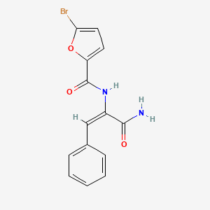 molecular formula C14H11BrN2O3 B5773362 N-[(E)-3-amino-3-oxo-1-phenylprop-1-en-2-yl]-5-bromofuran-2-carboxamide 