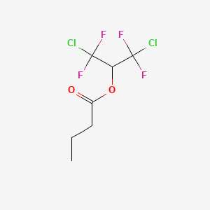 molecular formula C7H8Cl2F4O2 B577337 1,3-Dichloro-1,1,3,3-tetrafluoropropan-2-yl butanoate CAS No. 10315-78-3