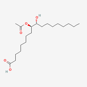 molecular formula C20H38O5 B577340 (R*,R*)-9-Acetoxy-10-hydroxyoctadecanoic acid CAS No. 14133-73-4
