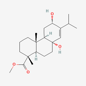 methyl (1R,4aS,4bR,6S,8aS,10aR)-6,8a-dihydroxy-1,4a-dimethyl-7-propan-2-yl-3,4,4b,5,6,9,10,10a-octahydro-2H-phenanthrene-1-carboxylate