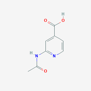 molecular formula C8H8N2O3 B057735 2-Acetylaminoisonicotinic acid CAS No. 54221-95-3