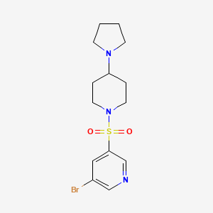 3-Bromo-5-(4-(pyrrolidin-1-yl)piperidin-1-ylsulfonyl)pyridine