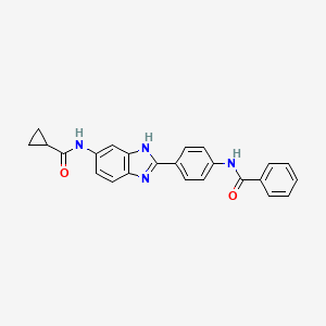 N-[4-(5-Cyclopropanecarboxamido-1H-benzimidazol-2-YL)phenyl]benzamide