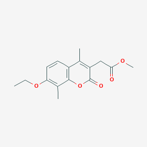 molecular formula C16H18O5 B5773670 methyl (7-ethoxy-4,8-dimethyl-2-oxo-2H-chromen-3-yl)acetate 