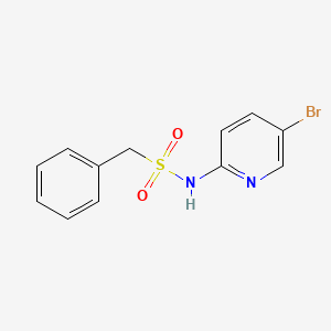 molecular formula C12H11BrN2O2S B5773672 N-(5-bromo-2-pyridinyl)-1-phenylmethanesulfonamide 