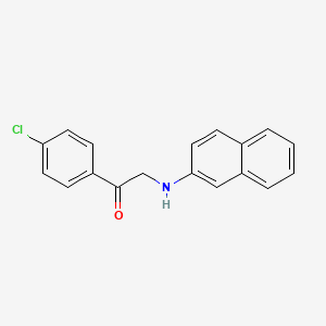 molecular formula C18H14ClNO B5773681 1-(4-chlorophenyl)-2-(2-naphthylamino)ethanone 