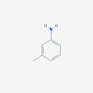 molecular formula C7H9N<br>C6H4CH3NH2<br>C7H9N B057737 间甲苯胺 CAS No. 108-44-1