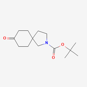 molecular formula C14H23NO3 B577370 tert-Butyl 8-oxo-2-azaspiro[4.5]decane-2-carboxylate CAS No. 1272758-17-4