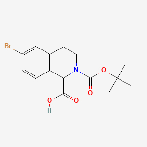 6-Bromo-2-(tert-butoxycarbonyl)-1,2,3,4-tetrahydroisoquinoline-1-carboxylic acid