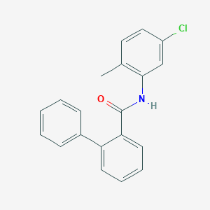 molecular formula C20H16ClNO B5773745 N-(5-chloro-2-methylphenyl)biphenyl-2-carboxamide 