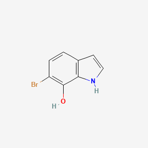 molecular formula C8H6BrNO B577381 6-bromo-1H-indol-7-ol CAS No. 1227600-53-4