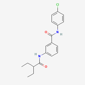 molecular formula C19H21ClN2O2 B5773861 N-(4-CHLOROPHENYL)-3-(2-ETHYLBUTANAMIDO)BENZAMIDE 