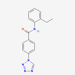 molecular formula C16H15N5O B5773900 N-(2-ETHYLPHENYL)-4-(1H-1,2,3,4-TETRAZOL-1-YL)BENZAMIDE 