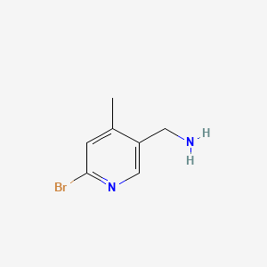 molecular formula C7H9BrN2 B577391 (6-Bromo-4-methylpyridin-3-yl)methanamine CAS No. 1211585-93-1