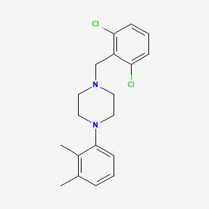 molecular formula C19H22Cl2N2 B5773922 1-[(2,6-Dichlorophenyl)methyl]-4-(2,3-dimethylphenyl)piperazine 