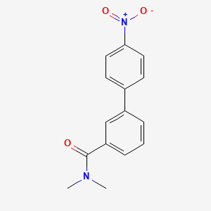 molecular formula C15H14N2O3 B577397 N,N-Dimethyl-3-(4-nitrophenyl)benzamide CAS No. 1365272-33-8