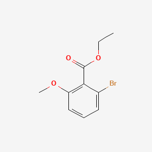 molecular formula C10H11BrO3 B577402 Ethyl 2-bromo-6-methoxybenzoate CAS No. 1214387-55-9