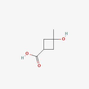 molecular formula C6H10O3 B577406 3-羟基-3-甲基环丁烷羧酸 CAS No. 1314970-28-9