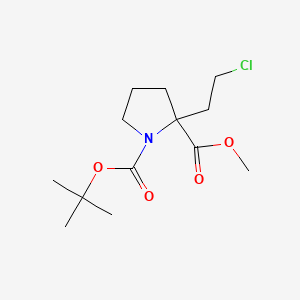 1-Tert-butyl 2-methyl 2-(2-chloroethyl)pyrrolidine-1,2-dicarboxylate
