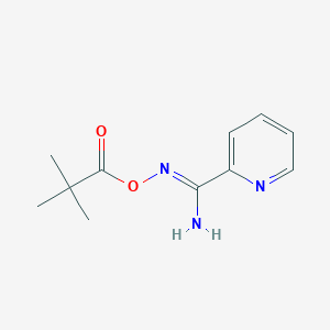 molecular formula C11H15N3O2 B5774099 N'-[(2,2-dimethylpropanoyl)oxy]pyridine-2-carboximidamide 