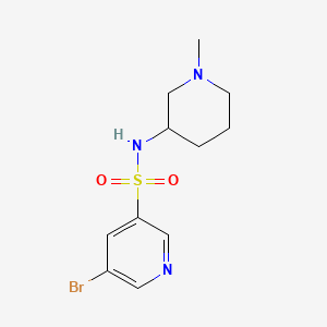molecular formula C11H16BrN3O2S B577411 5-Bromo-n-(1-methylpiperidin-3-yl)pyridine-3-sulfonamide CAS No. 1292400-52-2