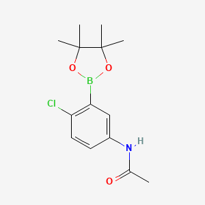 N-(4-Chloro-3-(4,4,5,5-tetramethyl-1,3,2-dioxaborolan-2-yl)phenyl)acetamide