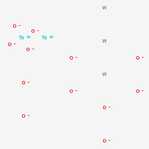 molecular formula O12Tb2W3-16 B577418 Diterbium tritungsten dodecaoxide CAS No. 13701-74-1