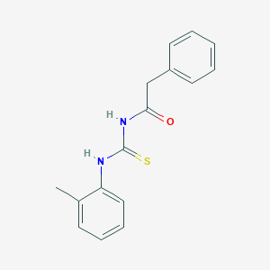molecular formula C16H16N2OS B5774197 N-[(2-methylphenyl)carbamothioyl]-2-phenylacetamide 