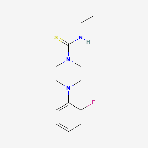 molecular formula C13H18FN3S B5774221 N-ethyl-4-(2-fluorophenyl)piperazine-1-carbothioamide 