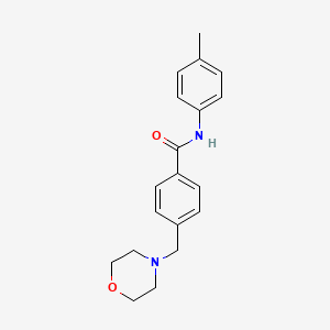 molecular formula C19H22N2O2 B5774275 N-(4-methylphenyl)-4-(morpholin-4-ylmethyl)benzamide 