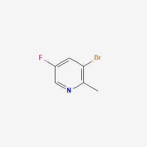 molecular formula C6H5BrFN B577428 3-Bromo-5-fluoro-2-methylpyridine CAS No. 1211542-29-8
