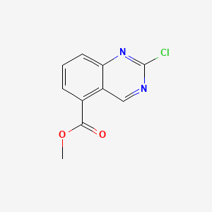 molecular formula C10H7ClN2O2 B577430 Methyl 2-chloroquinazoline-5-carboxylate CAS No. 1221288-22-7