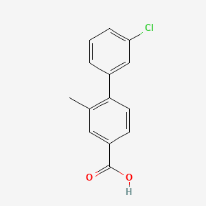 4-(3-Chlorophenyl)-3-methylbenzoic acid