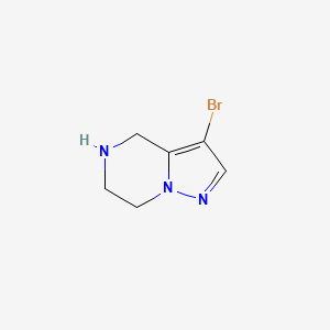 B577435 3-Bromo-4,5,6,7-tetrahydropyrazolo[1,5-a]pyrazine CAS No. 1263378-90-0