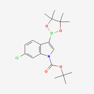 tert-Butyl 6-chloro-3-(4,4,5,5-tetramethyl-1,3,2-dioxaborolan-2-yl)-1H-indole-1-carboxylate