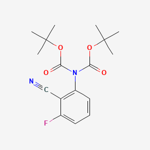 N,N'-Diboc-2-amino-6-fluorobenzonitrile