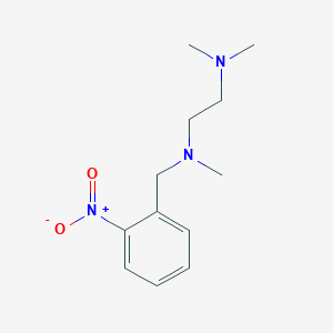 molecular formula C12H19N3O2 B5774424 N,N,N'-trimethyl-N'-[(2-nitrophenyl)methyl]ethane-1,2-diamine 