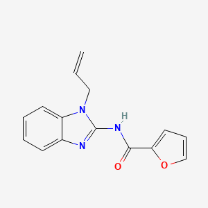 molecular formula C15H13N3O2 B5774447 N-(1-prop-2-enylbenzimidazol-2-yl)furan-2-carboxamide 
