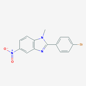 molecular formula C14H10BrN3O2 B057746 2-(4-Bromophenyl)-1-methyl-5-nitro-1H-benzimidazole CAS No. 20648-12-8